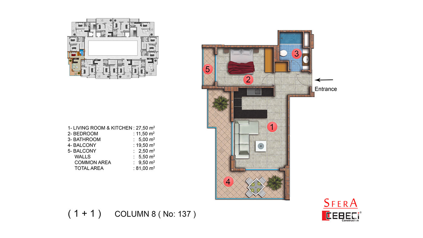 Sfera Residence — Appartements à vendre à Mahmutlar, Alanya, Turquie - 104179