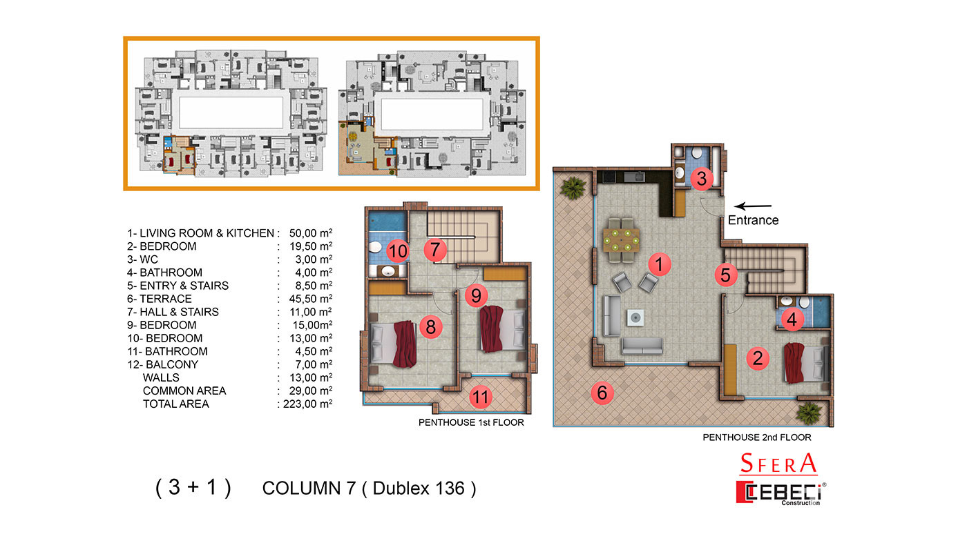 Sfera Residence — Appartements à vendre à Mahmutlar, Alanya, Turquie - 104185