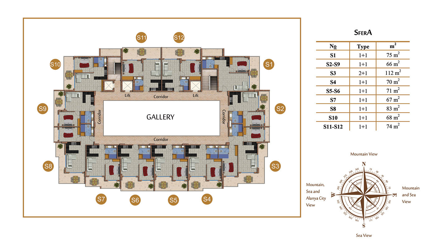 Sfera Residence — Appartements à vendre à Mahmutlar, Alanya, Turquie - 104188