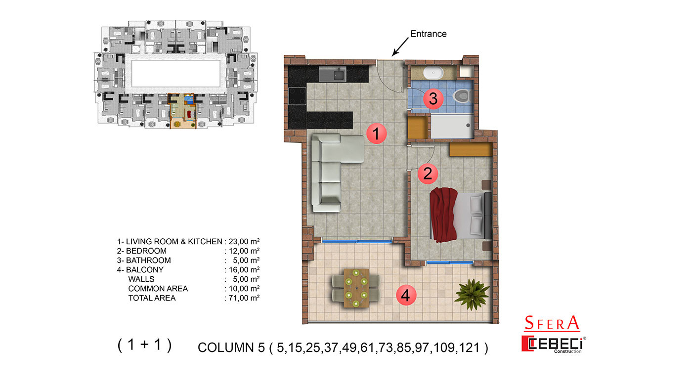 Sfera Residence — Appartements à vendre à Mahmutlar, Alanya, Turquie - 104193