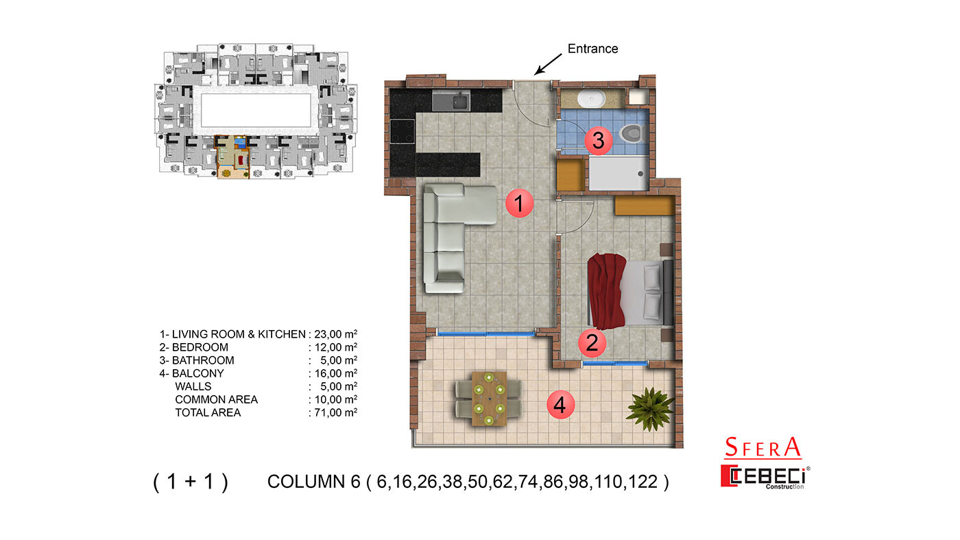 Sfera Residence — Appartements à vendre à Mahmutlar, Alanya, Turquie - 104194