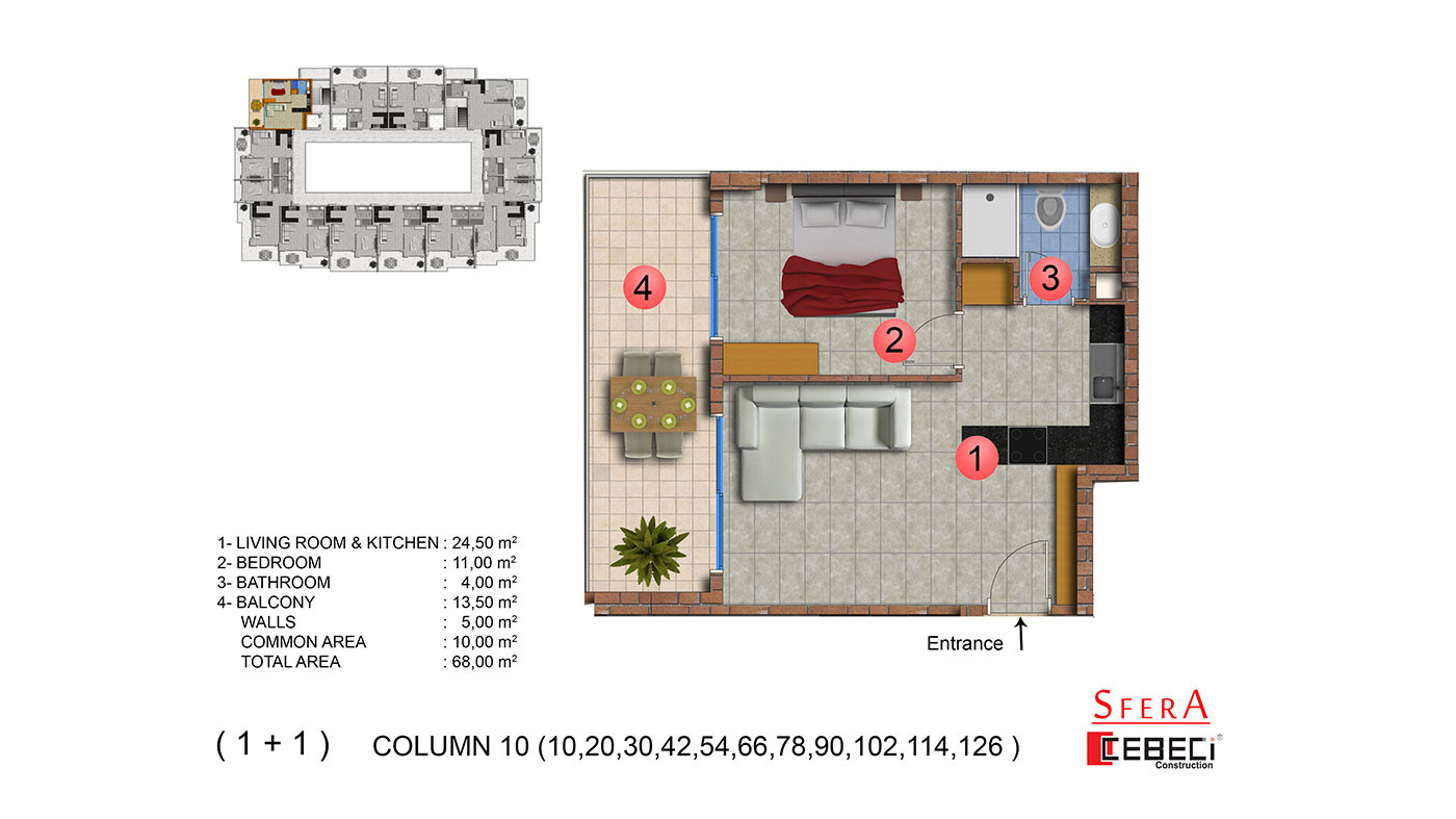 Sfera Residence — Appartements à vendre à Mahmutlar, Alanya, Turquie - 104198