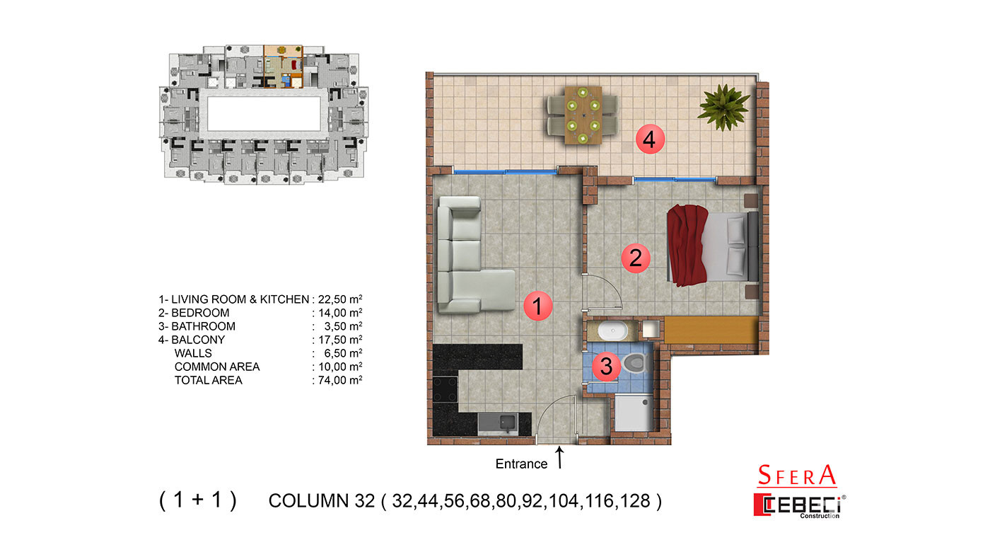 Sfera Residence — Appartements à vendre à Mahmutlar, Alanya, Turquie - 104200