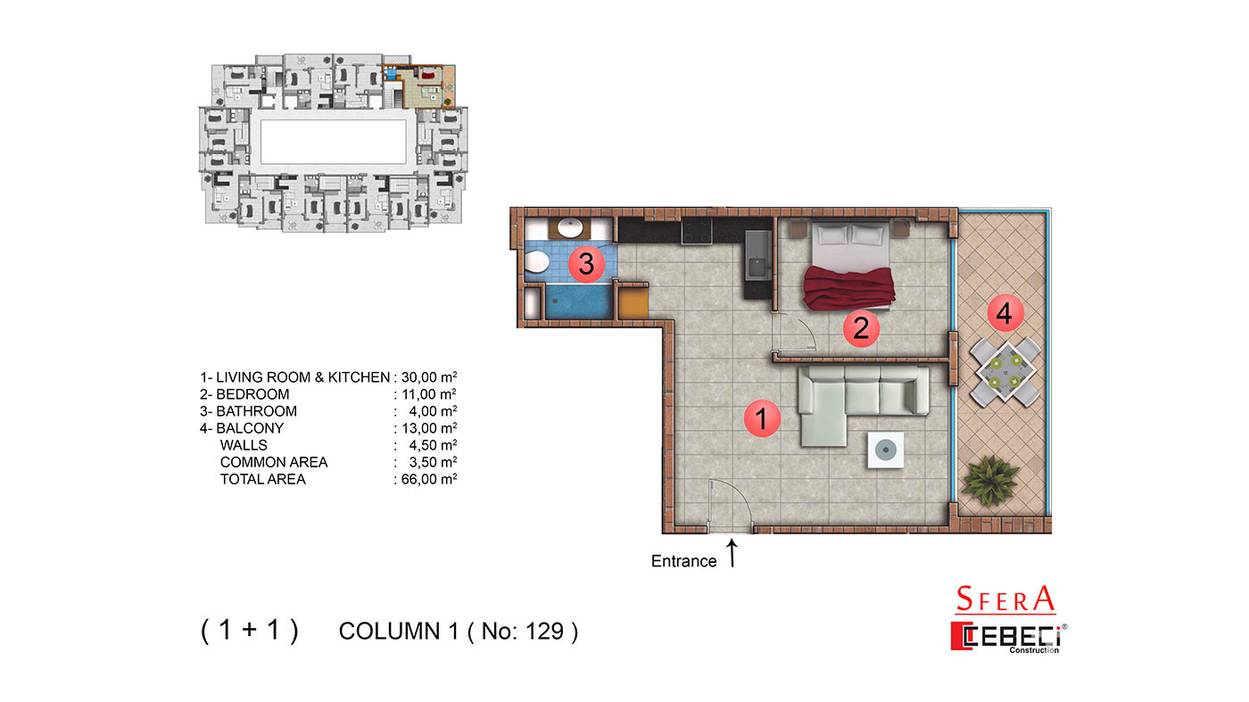 Sfera Residence — Appartements à vendre à Mahmutlar, Alanya, Turquie - 104201