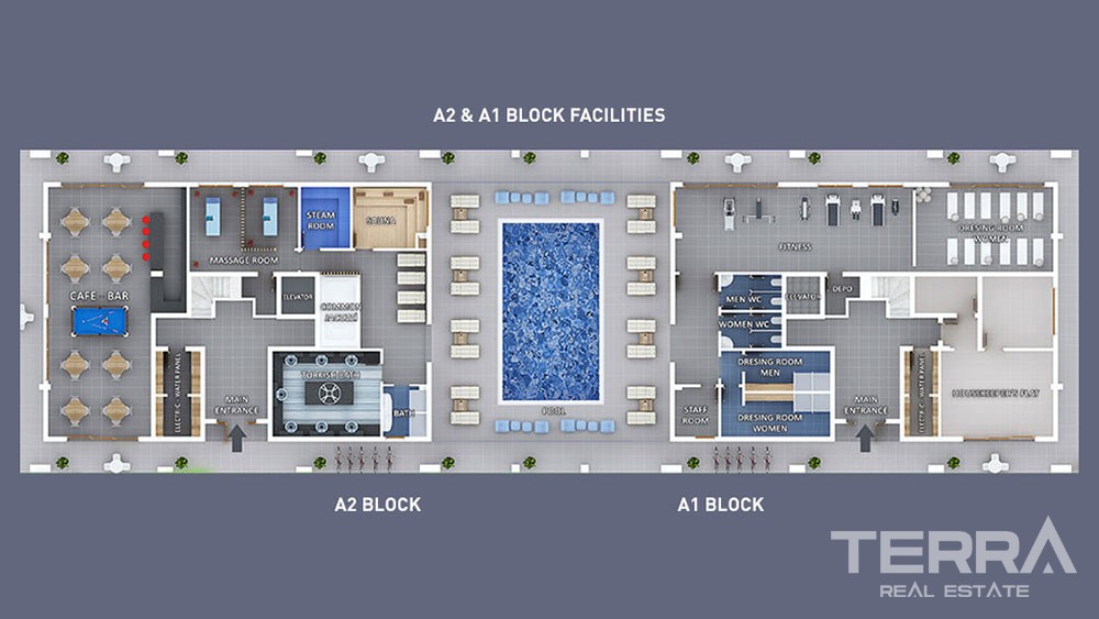 Moda Marine — Seafront Apartments for Sale in Kestel, Alanya, Turkey - 5140