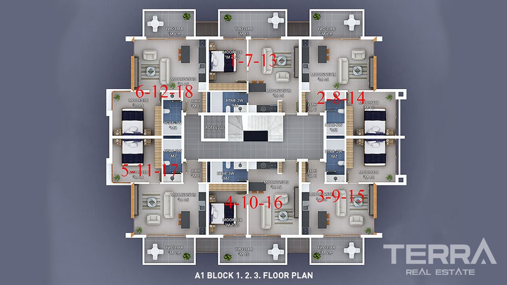 Moda Marine — Seafront Apartments for Sale in Kestel, Alanya, Turkey - 5146