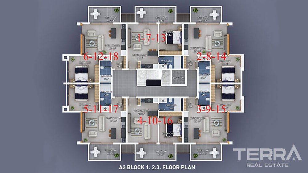 Moda Marine — Seafront Apartments for Sale in Kestel, Alanya, Turkey - 5151