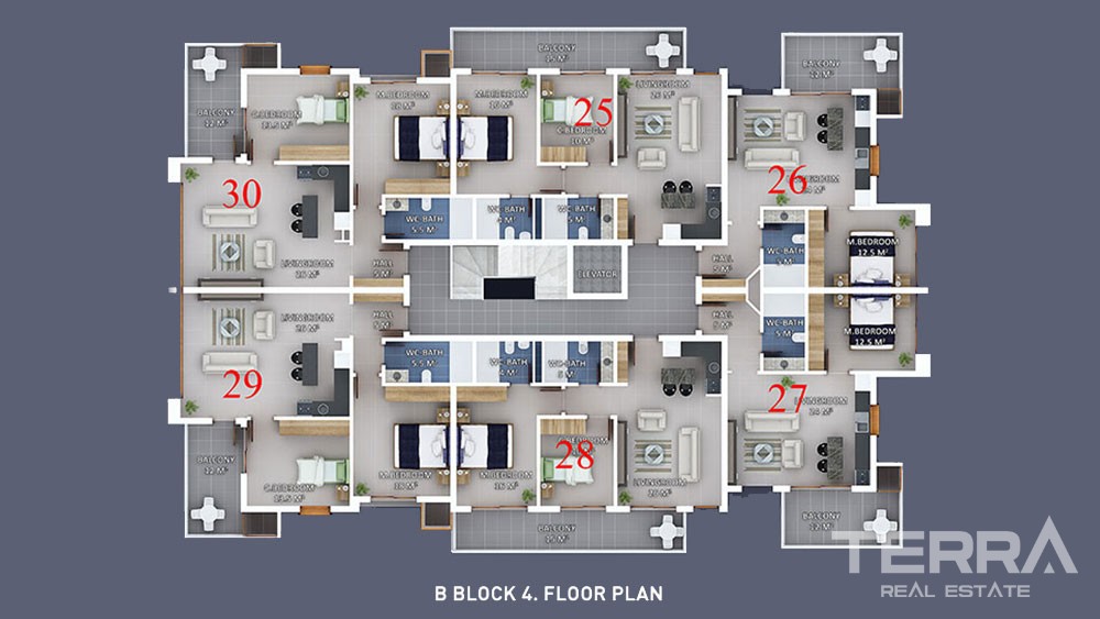 Moda Marine — Seafront Apartments for Sale in Kestel, Alanya, Turkey - 5161