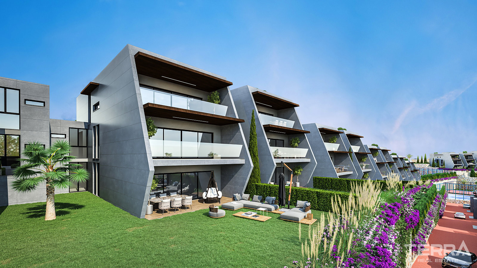 Leiligheter med havutsikt til salgs i Kuşadası, Aydın, Tyrkia - 105352