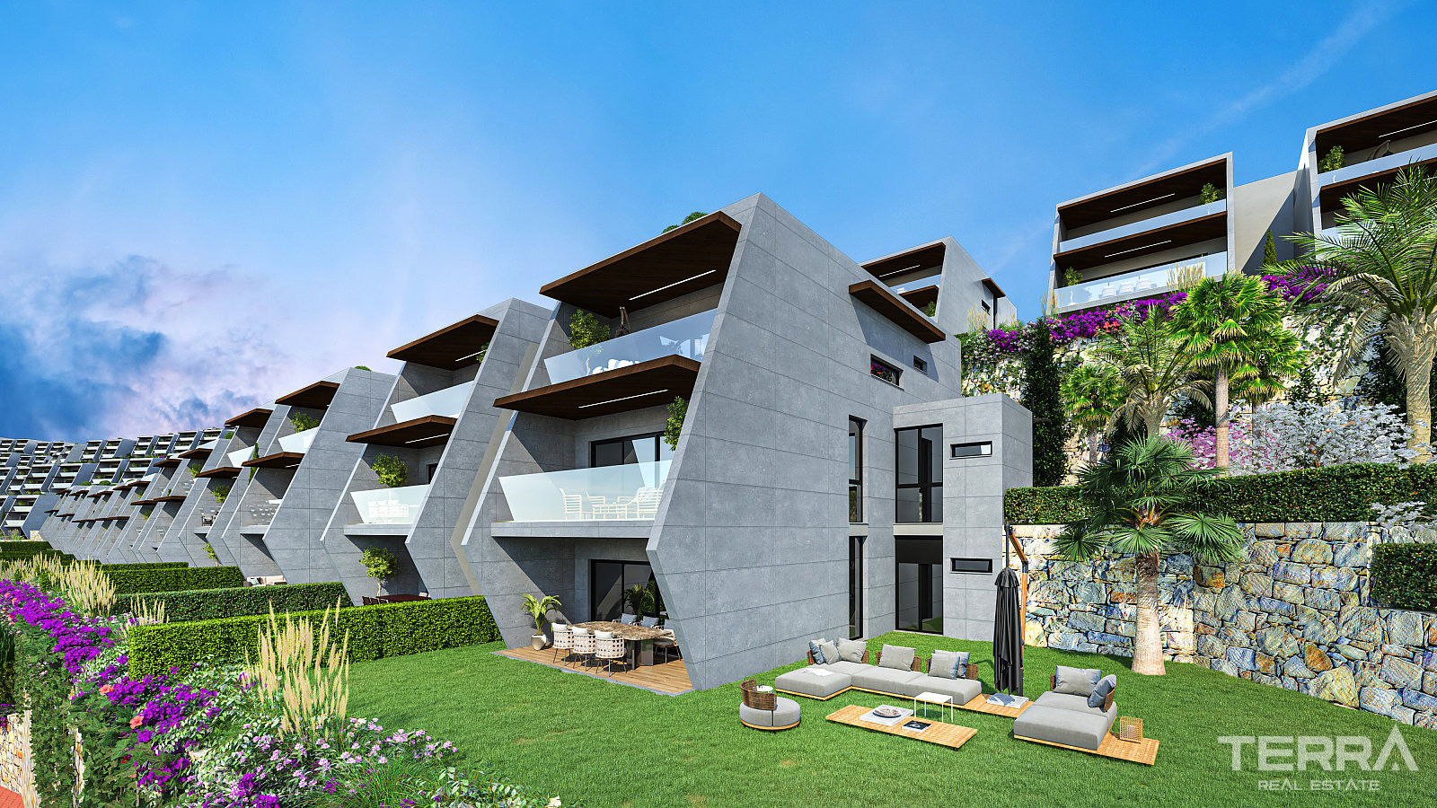 Leiligheter med havutsikt til salgs i Kuşadası, Aydın, Tyrkia - 105353