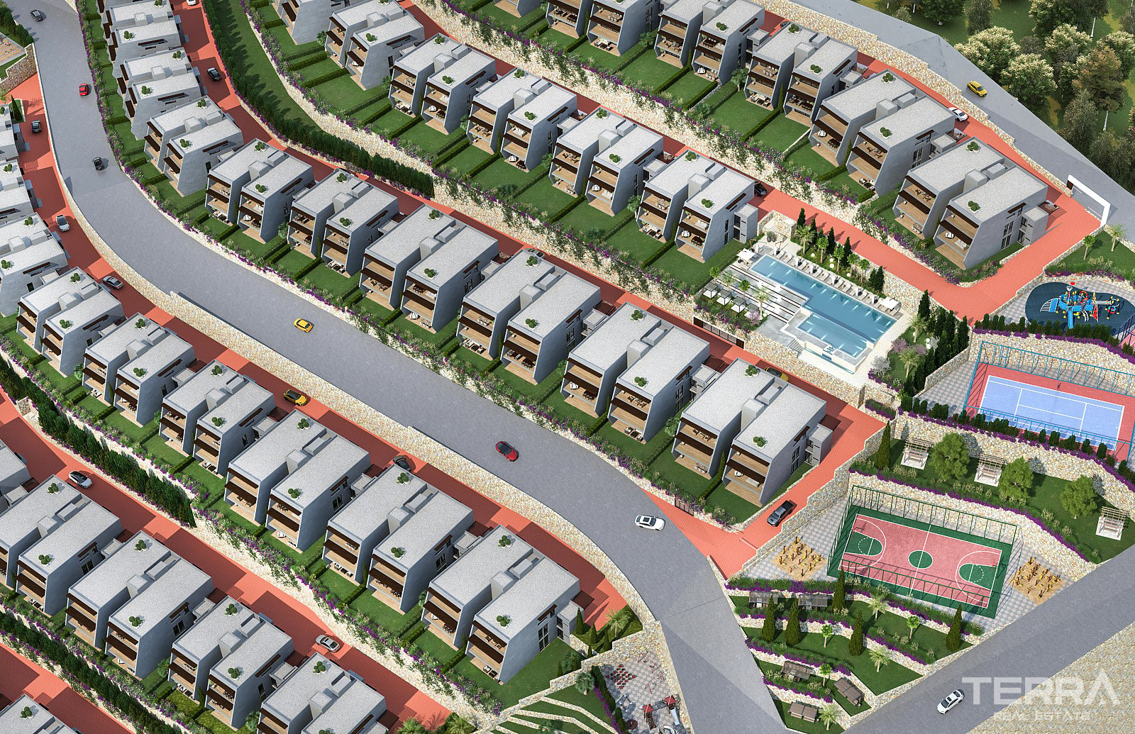 Leiligheter med havutsikt til salgs i Kuşadası, Aydın, Tyrkia - 105357