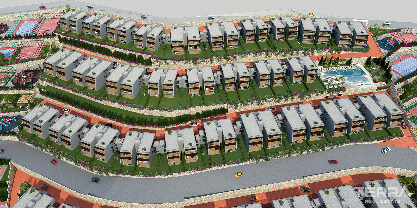Leiligheter med havutsikt til salgs i Kuşadası, Aydın, Tyrkia - 105358