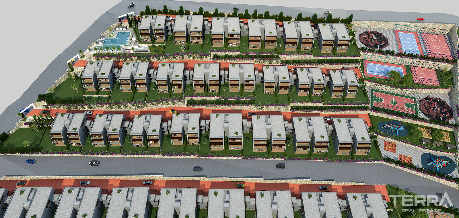 Leiligheter med havutsikt til salgs i Kuşadası, Aydın, Tyrkia - 105360