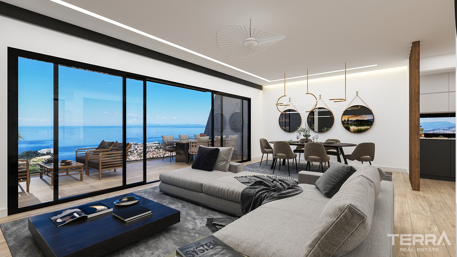Leiligheter med havutsikt til salgs i Kuşadası, Aydın, Tyrkia - 105361