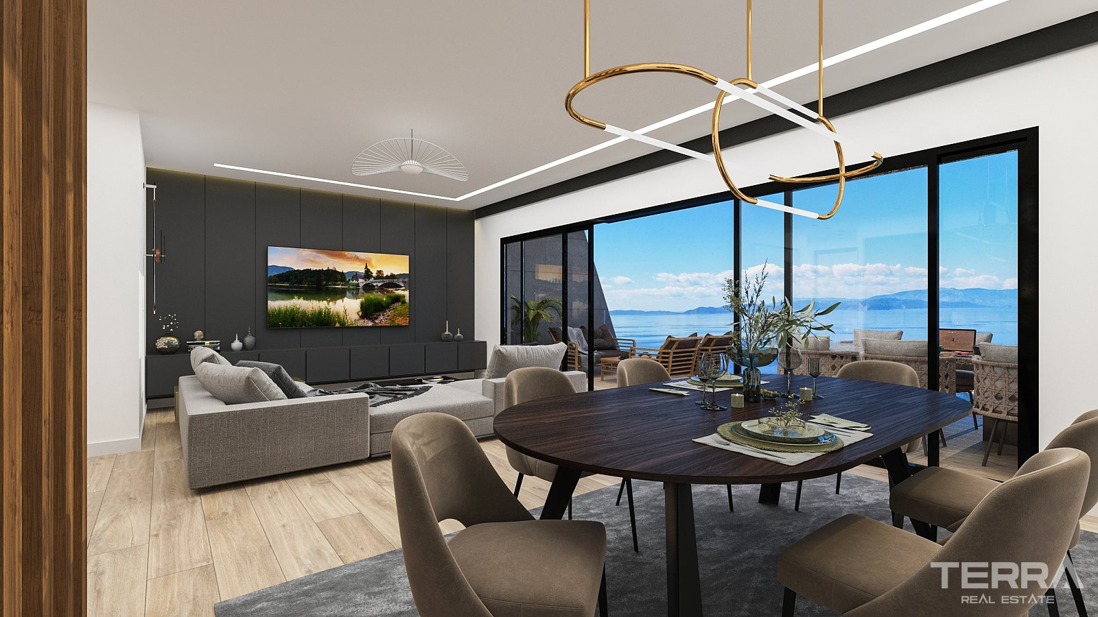 Leiligheter med havutsikt til salgs i Kuşadası, Aydın, Tyrkia - 105365