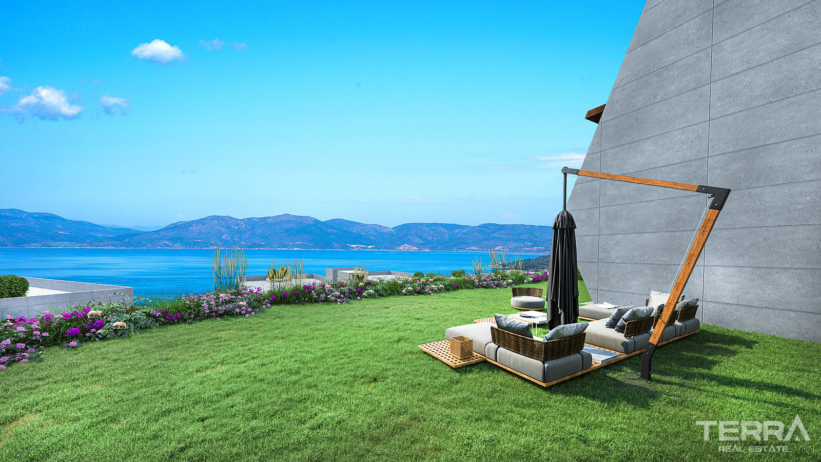 Leiligheter med havutsikt til salgs i Kuşadası, Aydın, Tyrkia - 105372