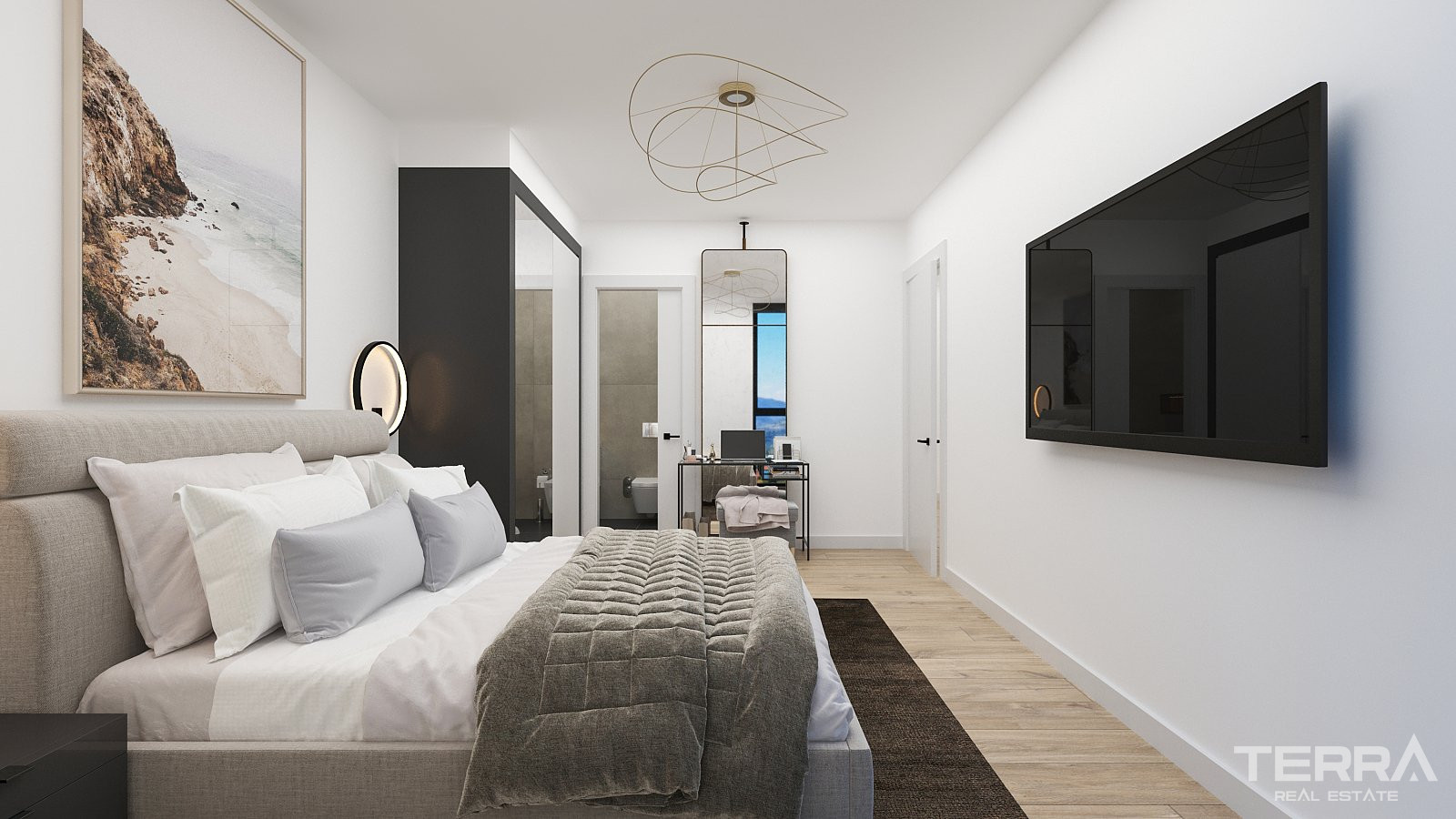 Leiligheter med havutsikt til salgs i Kuşadası, Aydın, Tyrkia - 105374