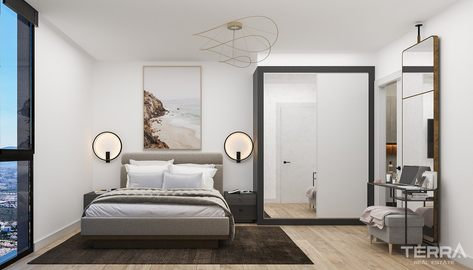 Leiligheter med havutsikt til salgs i Kuşadası, Aydın, Tyrkia - 105378