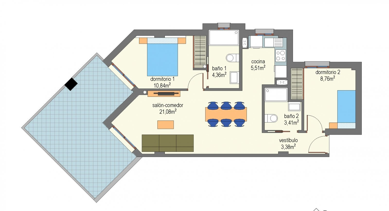 İspanya, Vélez-Málaga'da Denize 50 m Uzaklıkta Modern Daireler - 105431