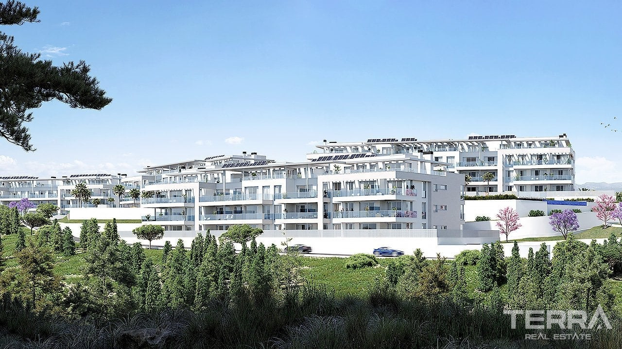Malaga, Mijas, Costa del Sol'da Deniz Manzaralı Ferah Daireler - 105648