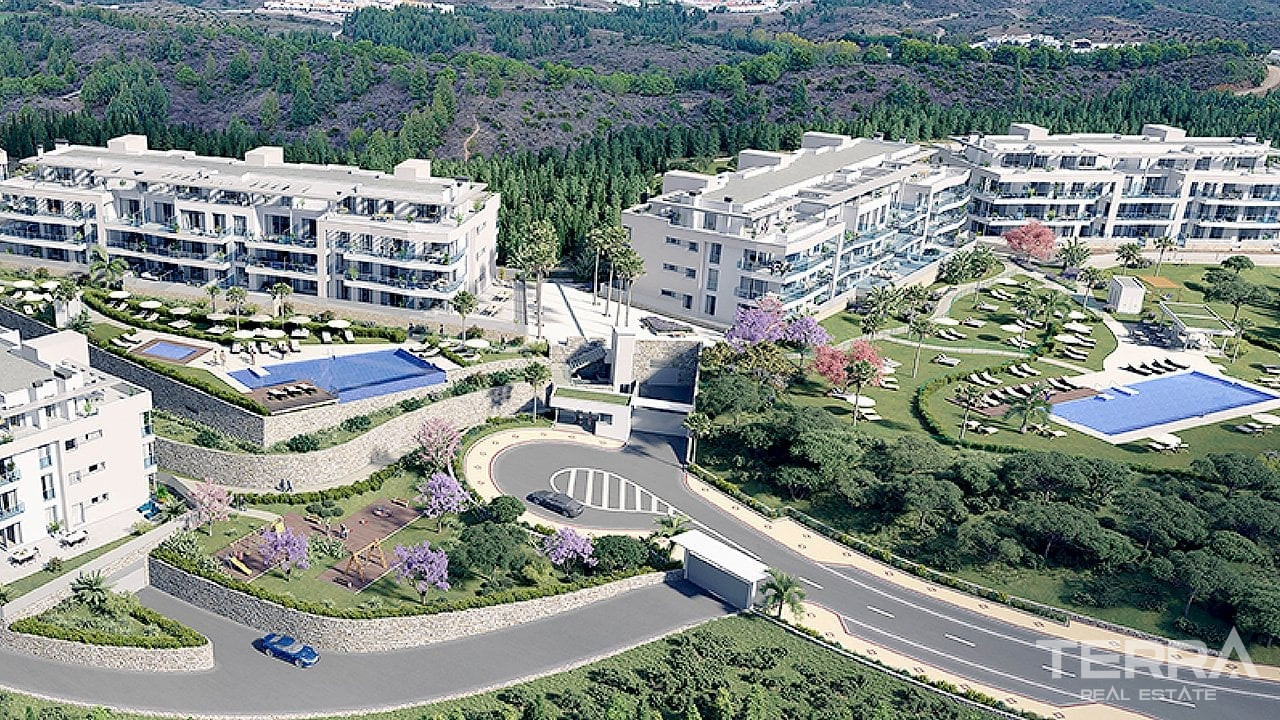 Malaga, Mijas, Costa del Sol'da Deniz Manzaralı Ferah Daireler - 105650