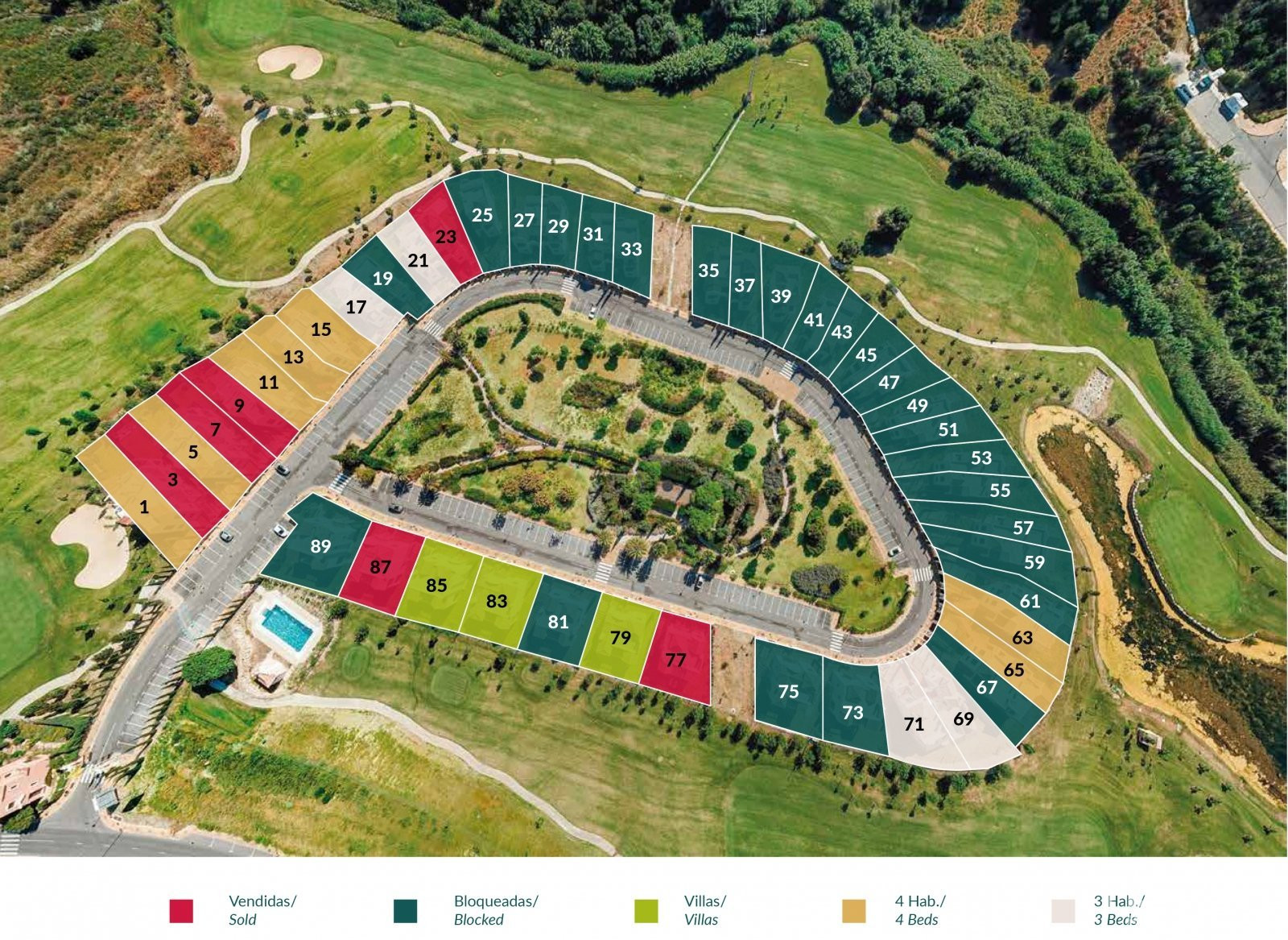 Golfhuviloita myynnissä Esteponassa, Málaga, Espanja - 105740