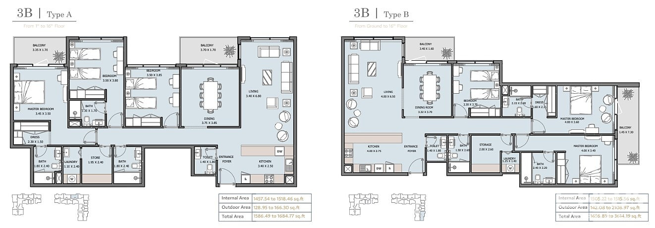Seafront Apartments for Sale in Yas Island, Abu Dhabi, UAE - 105789