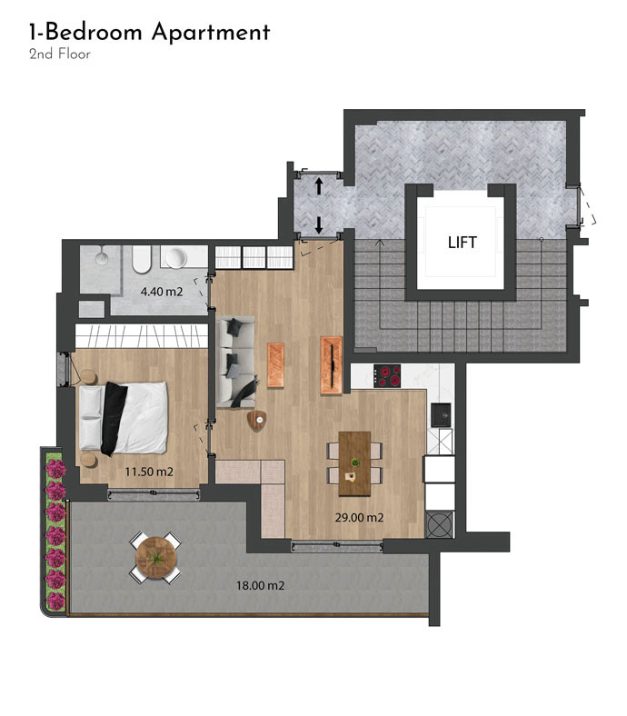 Exclusive Apartments for Sale in Side, Sorgun, Turkey — Habitat 39 - 106475