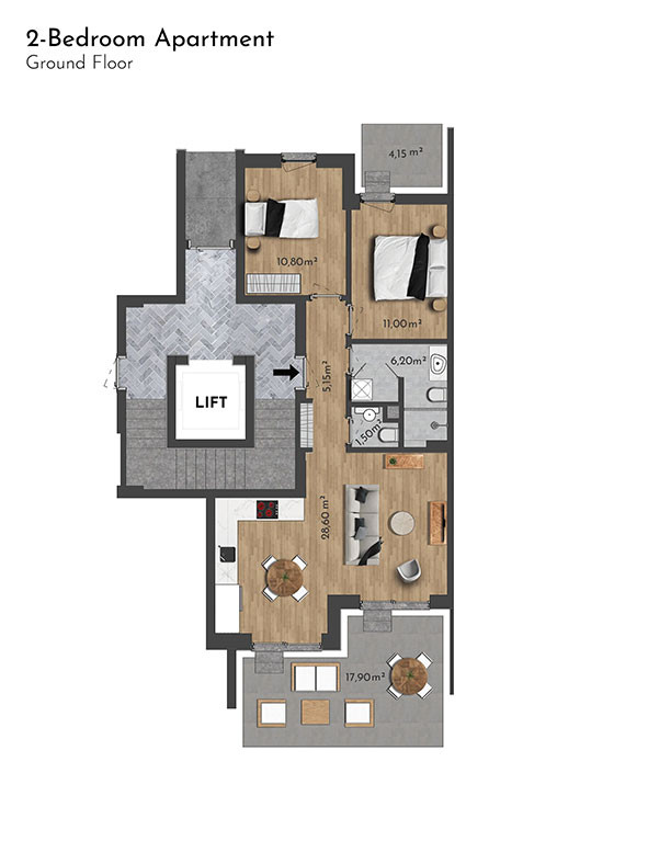 Exclusive Apartments for Sale in Side, Sorgun, Turkey — Habitat 39 - 106477