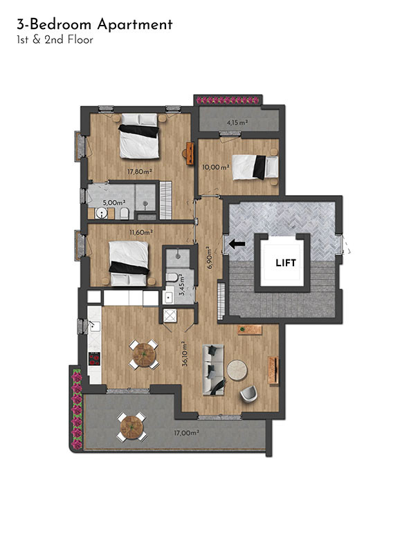 Exclusive Apartments for Sale in Side, Sorgun, Turkey — Habitat 39 - 106480