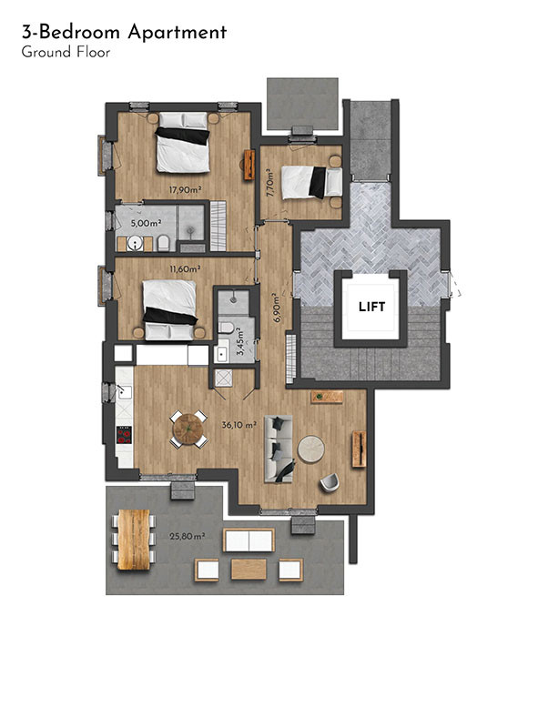 Exclusive Apartments for Sale in Side, Sorgun, Turkey — Habitat 39 - 106481