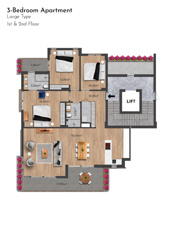 Exclusive Apartments for Sale in Side, Sorgun, Turkey — Habitat 39 - 106483