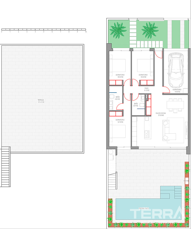 Viller med private pools til salg i Los Alcázares, Murcia, Spanien - 106712
