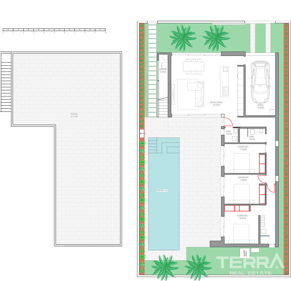 Viller med private pools til salg i Los Alcázares, Murcia, Spanien - 106713