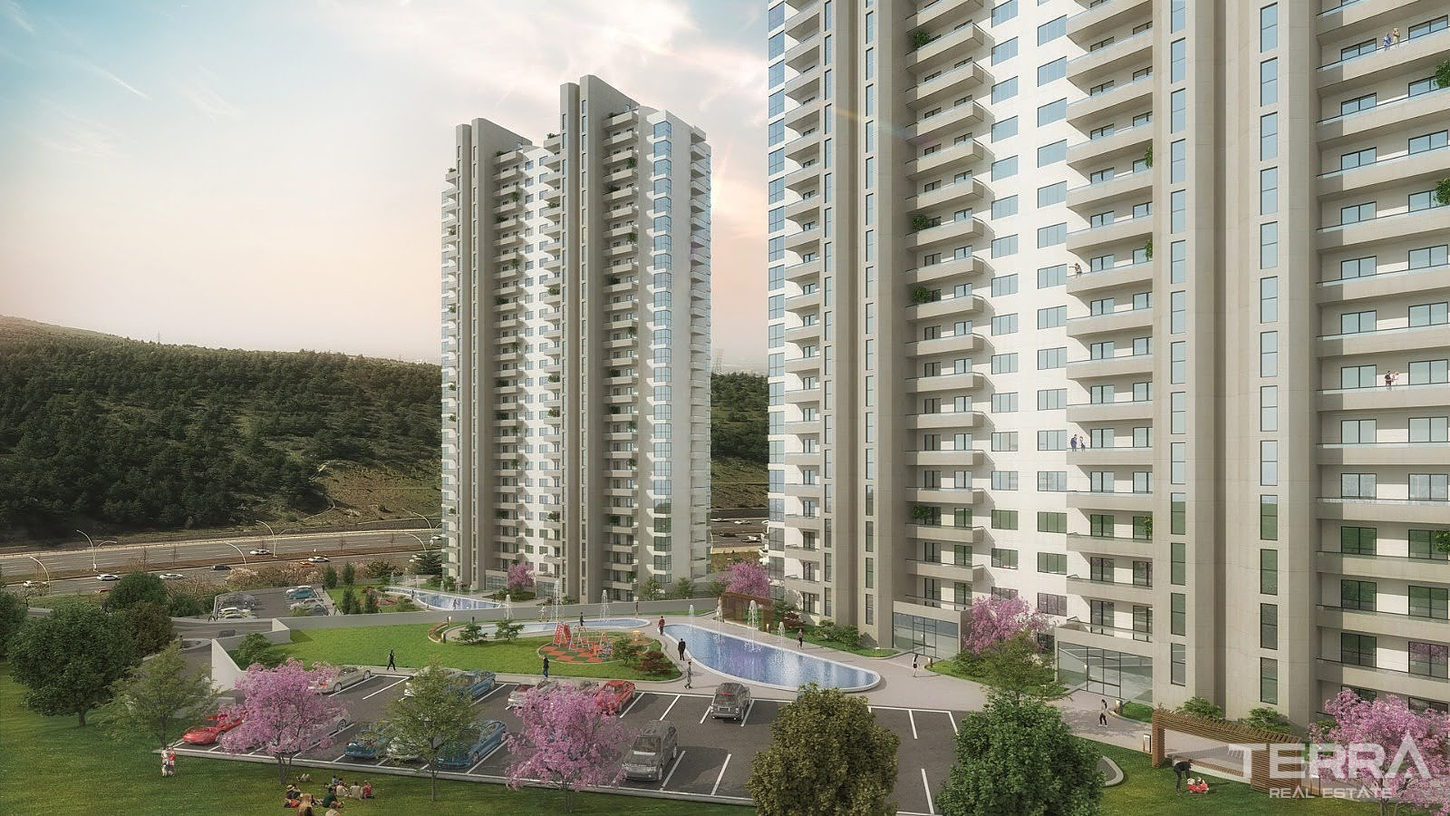 Apartments wth City and Forest View for Sale in Çankaya, Ankara - 106813