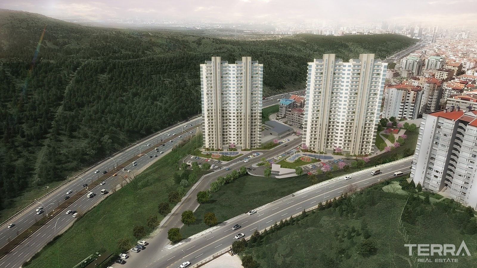 Apartments wth City and Forest View for Sale in Çankaya, Ankara - 106814