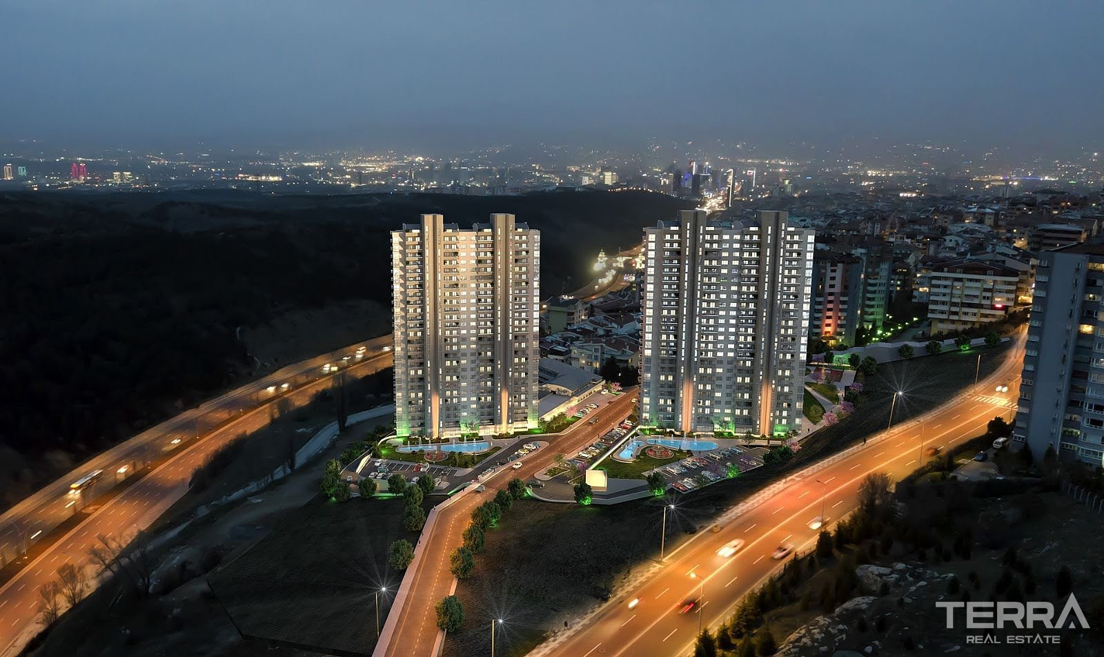 Apartments wth City and Forest View for Sale in Çankaya, Ankara - 106818