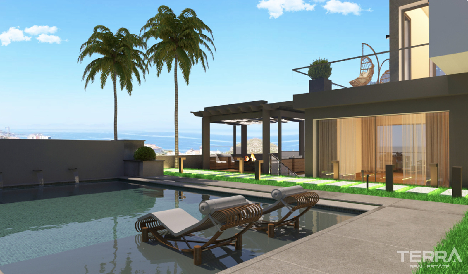 Aydın, Kuşadası'nda Deniz Manzaralı Müstakil Villalar - 106896