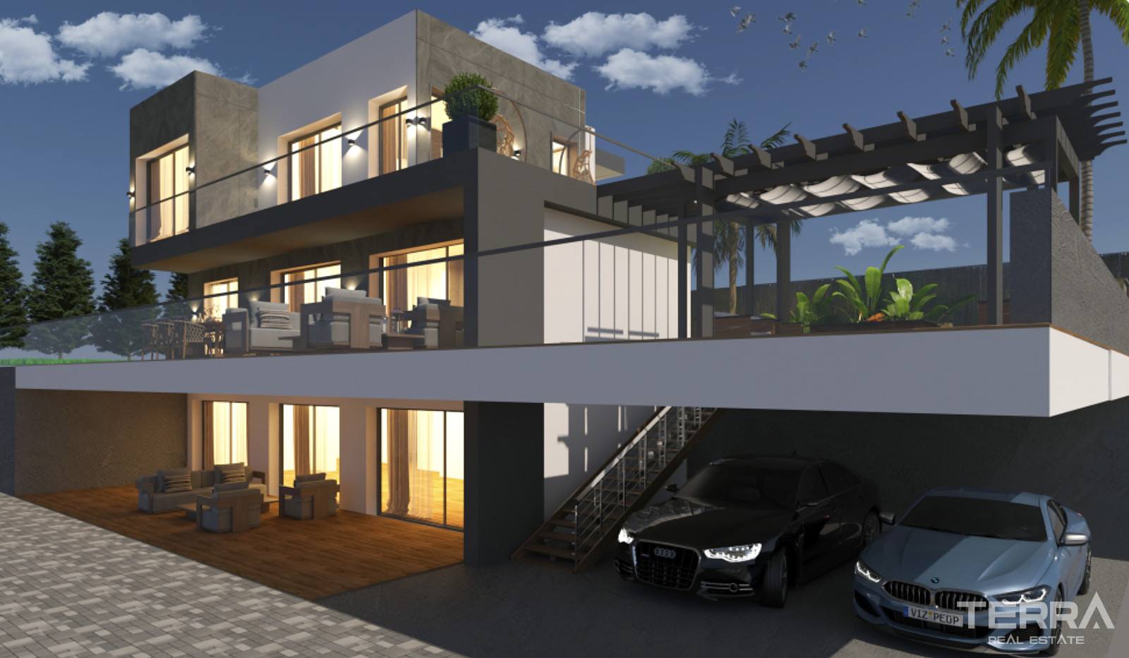 Aydın, Kuşadası'nda Deniz Manzaralı Müstakil Villalar - 106897