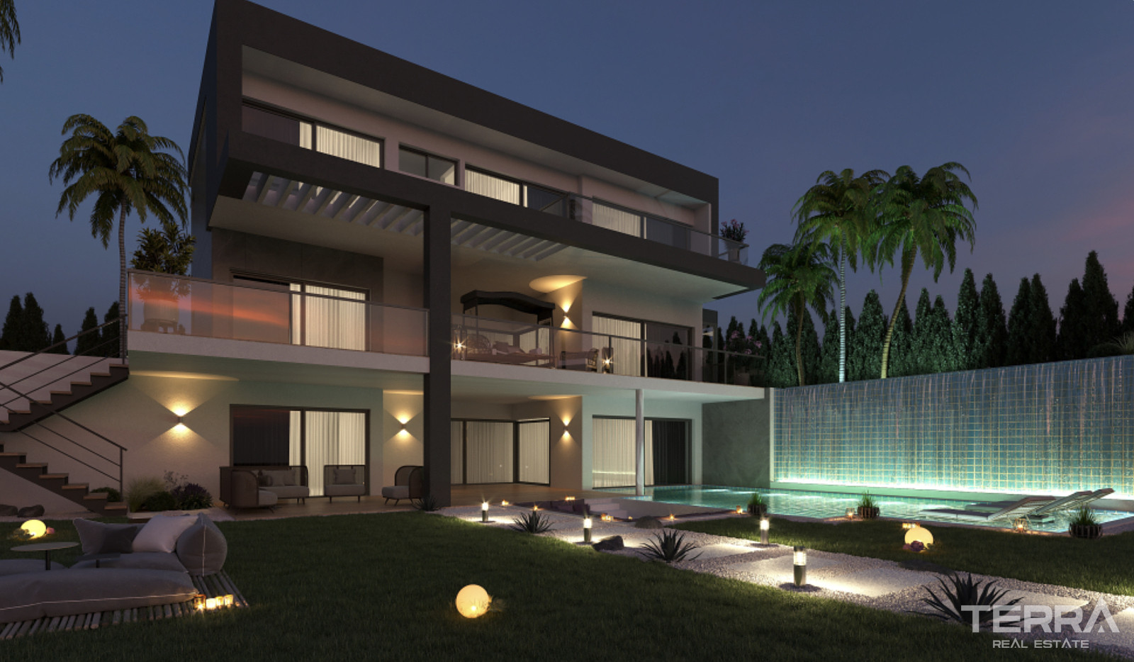 Aydın, Kuşadası'nda Deniz Manzaralı Müstakil Villalar - 106898