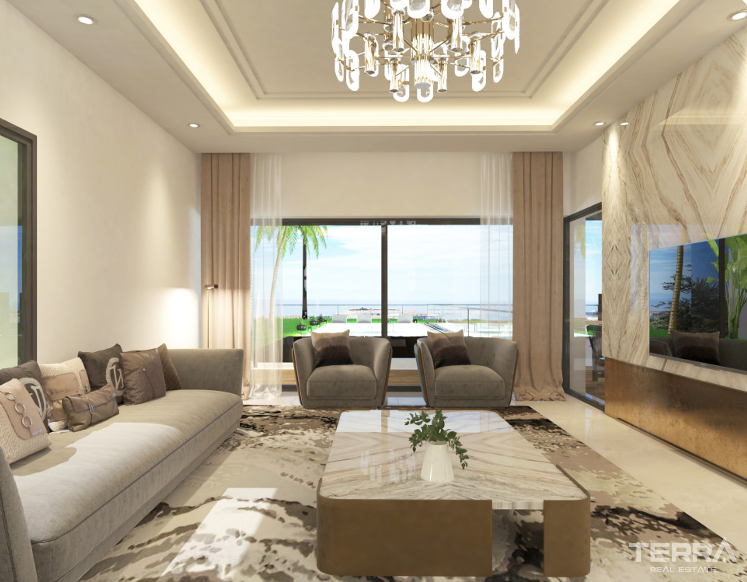 Aydın, Kuşadası'nda Deniz Manzaralı Müstakil Villalar - 106914