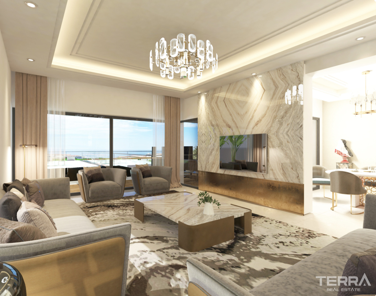 Aydın, Kuşadası'nda Deniz Manzaralı Müstakil Villalar - 106915
