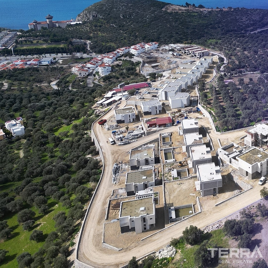 Aydın, Kuşadası'nda Deniz Manzaralı Müstakil Villalar - 106927