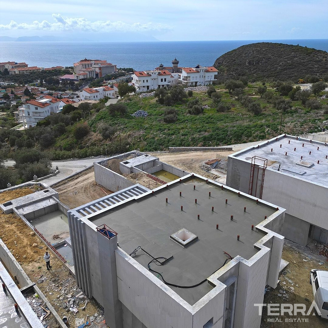 Aydın, Kuşadası'nda Deniz Manzaralı Müstakil Villalar - 106931