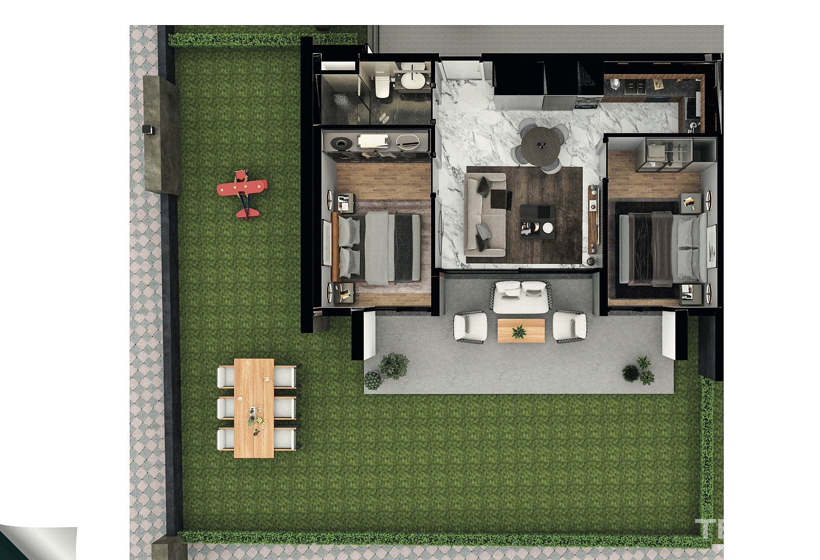 Aydın, Kuşadası'nda Sahile 400 m Uzaklıkta Satılık Modern Daireler - 106962