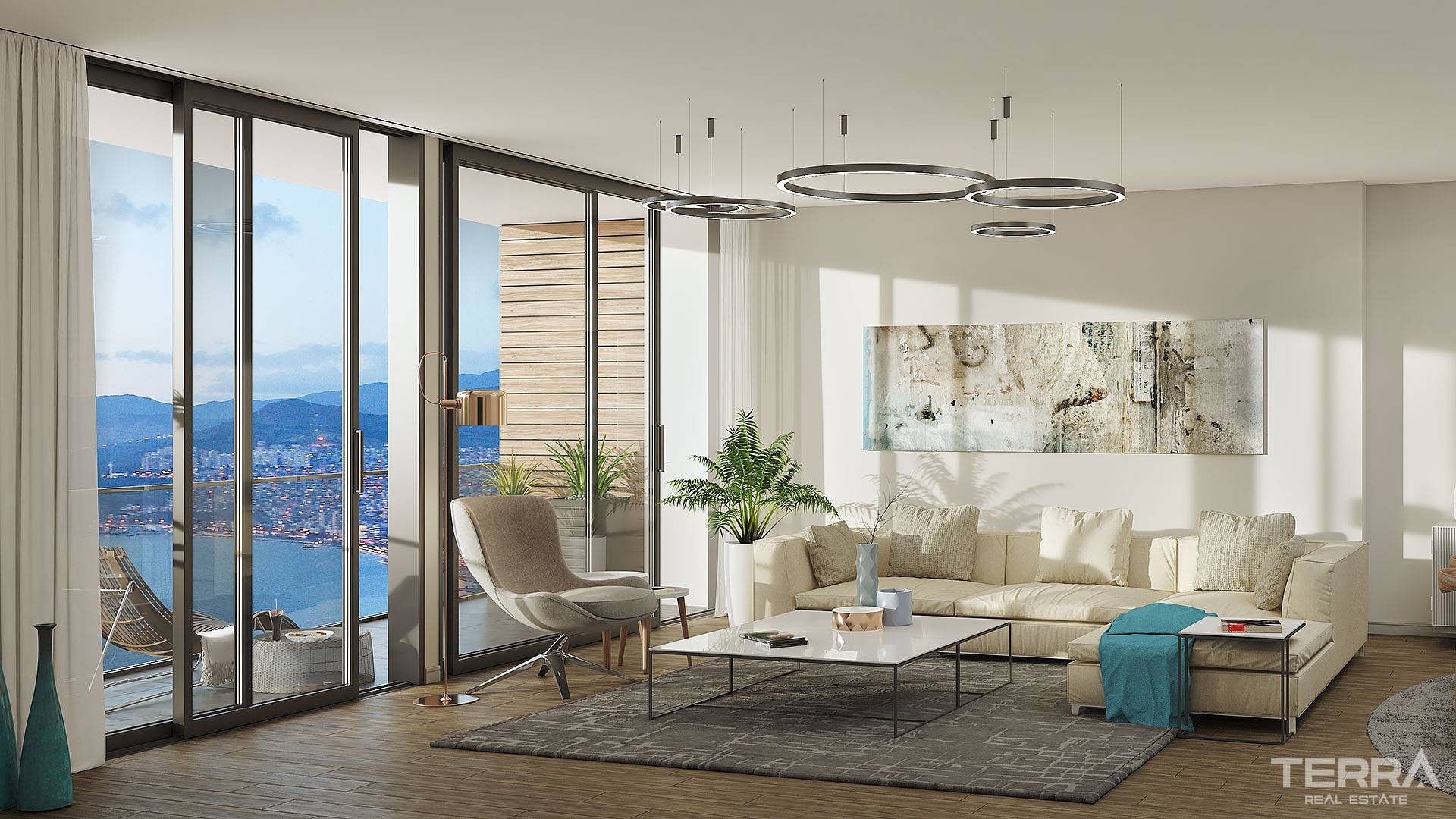 Sea View Apartments for Sale in İzmir, Konak, Turkey - 107054
