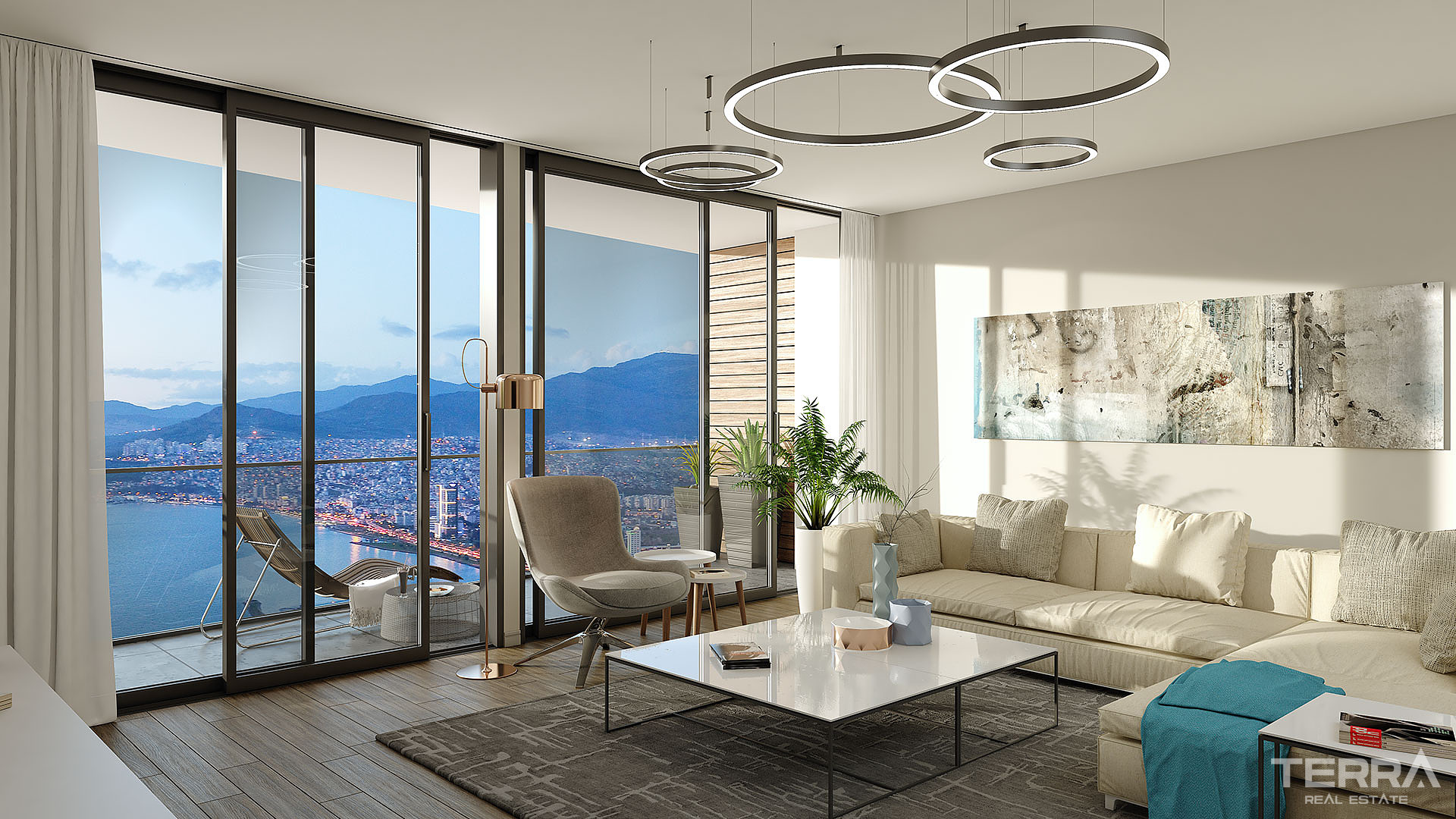 Sea View Apartments for Sale in İzmir, Konak, Turkey - 107055