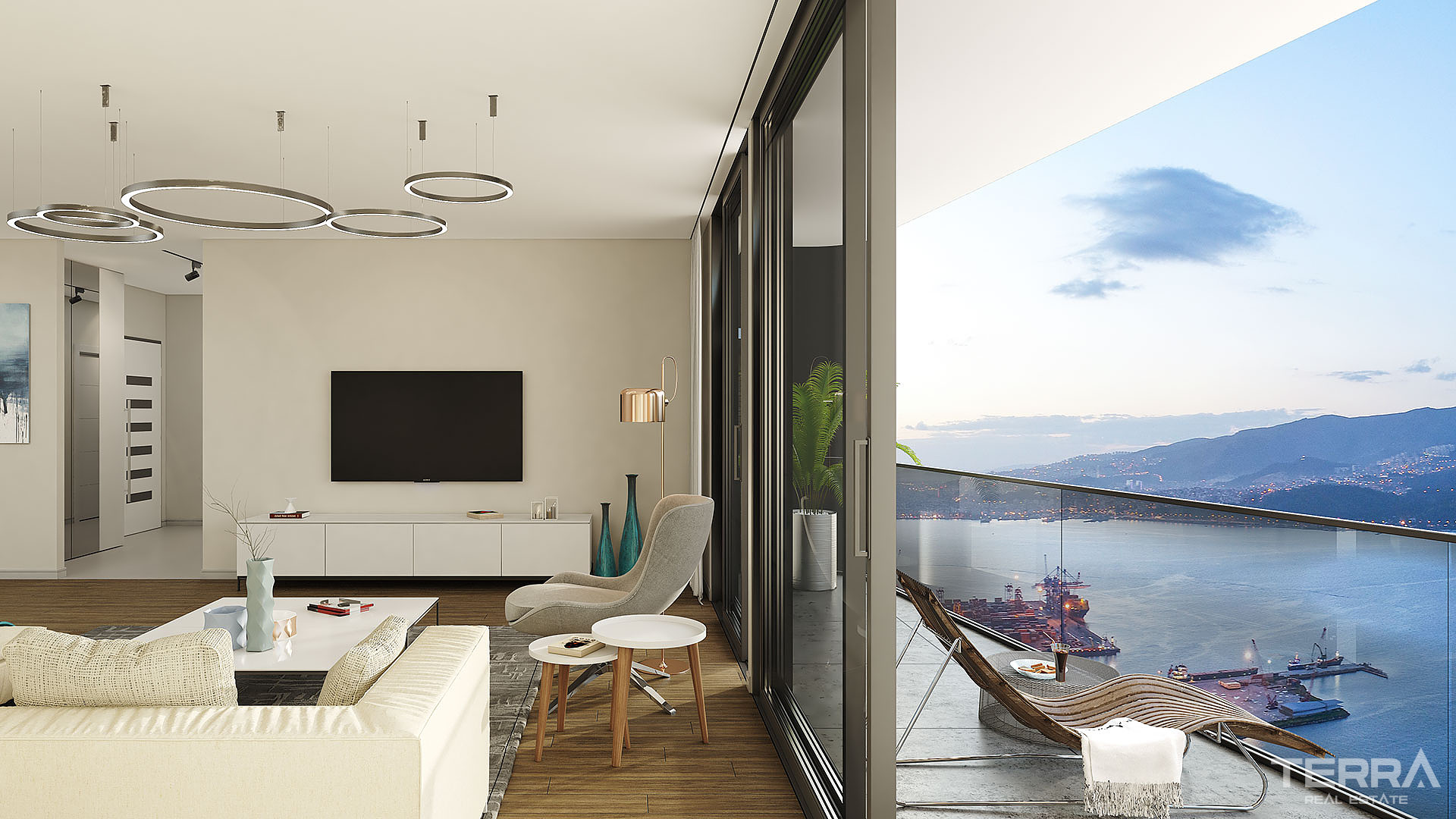 Sea View Apartments for Sale in İzmir, Konak, Turkey - 107056