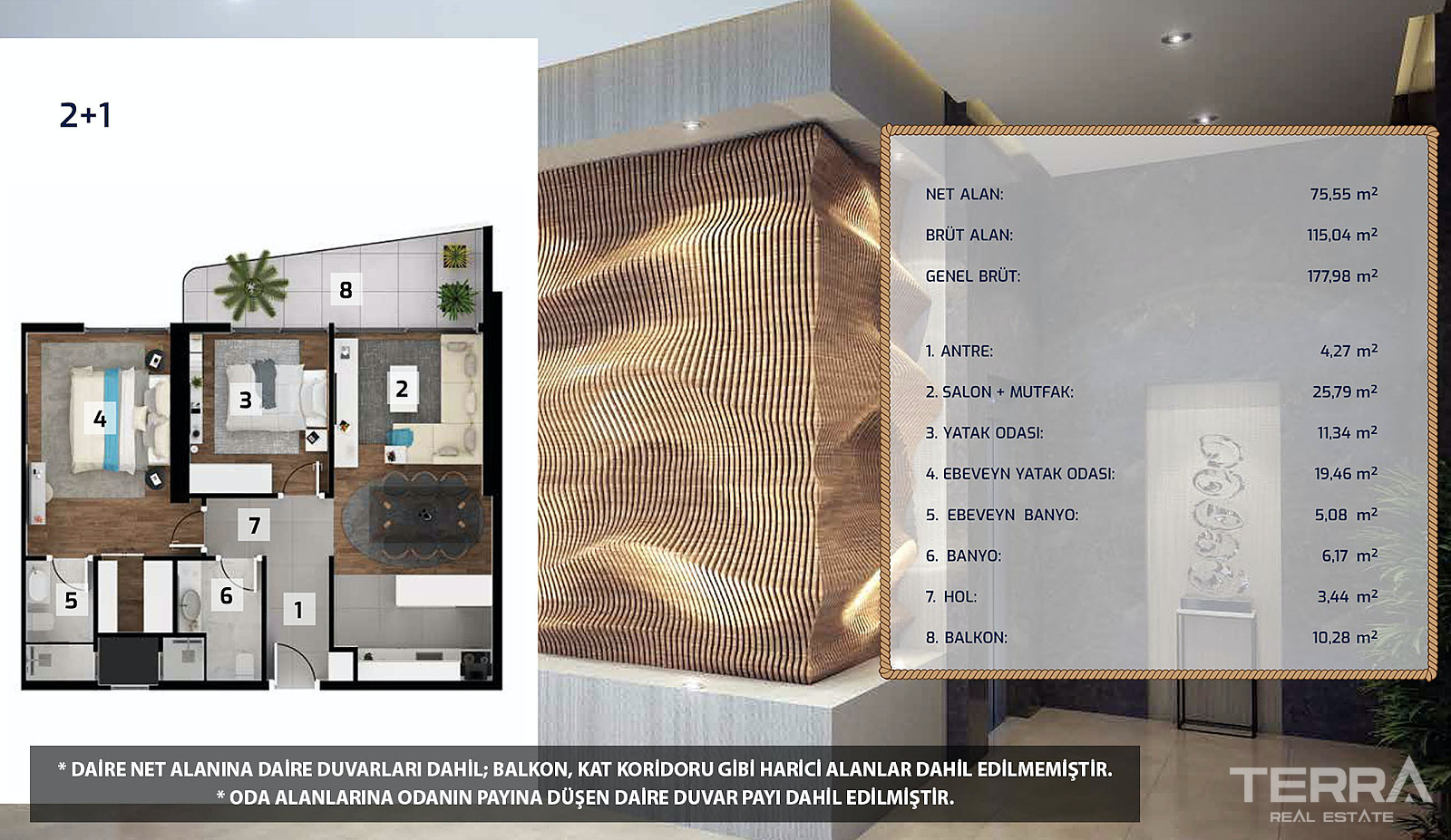 Sea View Apartments for Sale in İzmir, Konak, Turkey - 107064