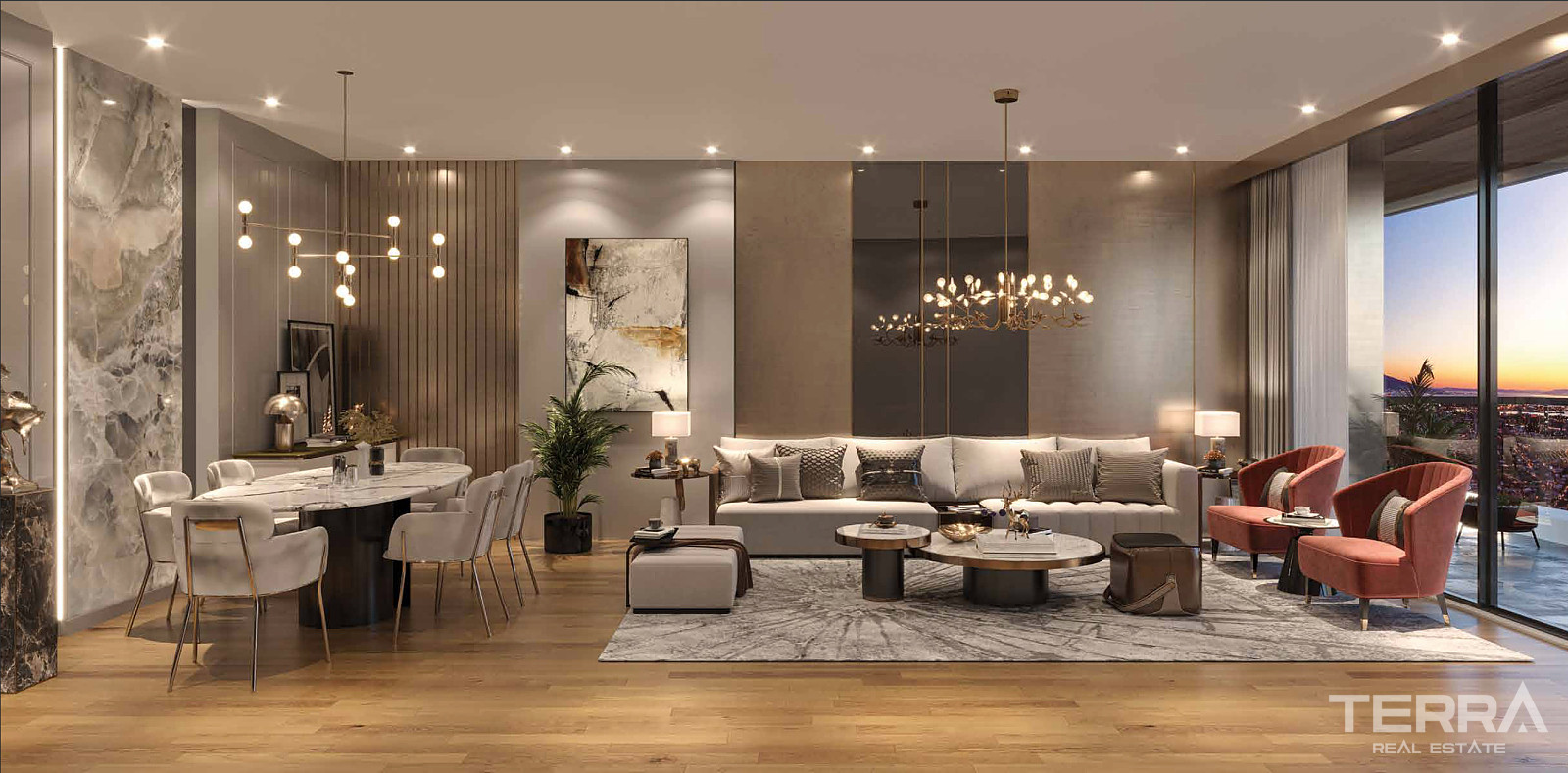 Luksusowe apartamenty na sprzedaż w dzielnicy Bornova, Izmir - 107140